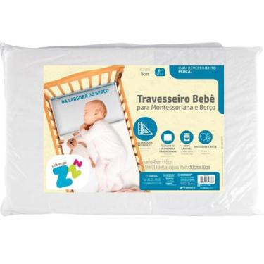 Imagem de Travesseiro Bebe Anatomico Recem Nascido Para Bebê Anti Sufocante Conf