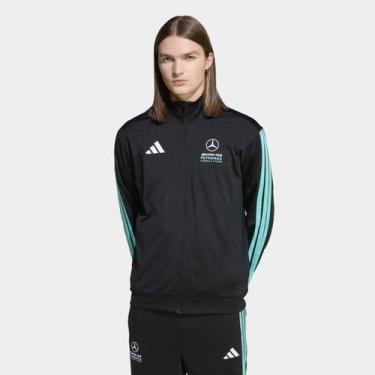 Imagem de Jaqueta Adidas Mercedes Petronas Masculina, Preto, Verde, G