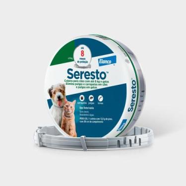 Imagem de Coleira Seresto Antipulgas E Carrapatos Caes E Gatos Ate 8kg