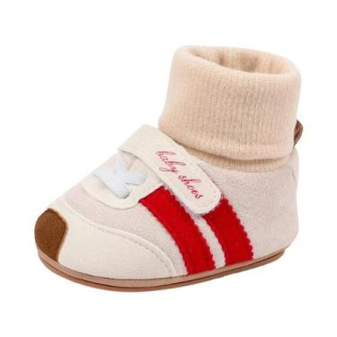 Imagem de Sapatos De Algodão Para Bebês, Meias Com Tornozelo Coberto, Quentes Pa