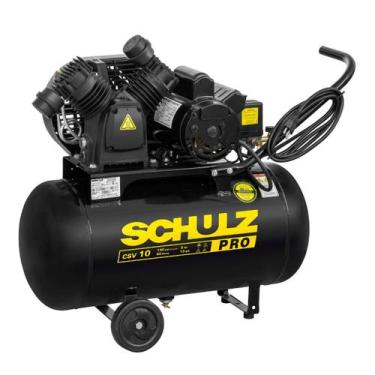 Imagem de Compressor De Ar Csv10 Pro 50l 140 Psi Mono C/ Roda 220V - Schulz