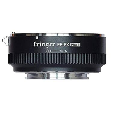 Imagem de Fringer Adaptador EF-FX Pro II feito em liga para Canon EF Mount e Fujifilm X Mount com anel de abertura integrado, PDAF rápido, autofoco e gravação EXIF