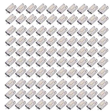Imagem de 100 peças de interruptor tátil, interruptor tato momentâneo SMD DIP 2 pinos, 3 mm x 6 mm x 2,5 mm para telefone, GPS, MP3, MP4, eletrônico, faça você mesmo