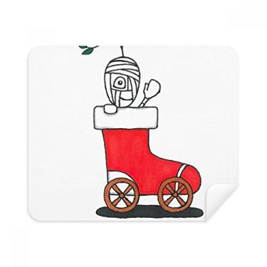 Imagem de Horus mas Pano de limpeza de flores de trenó Limpador de tela 2 peças Tecido de camurça