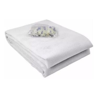 Imagem de Tela Para Janela Mosquiteiro Contra Dengue fecho aderente, tecido 1,25X2,05