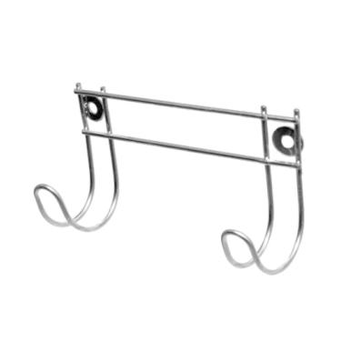 Imagem de Cabideiro Parede 2 Ganchos para Pendurar Toalhas