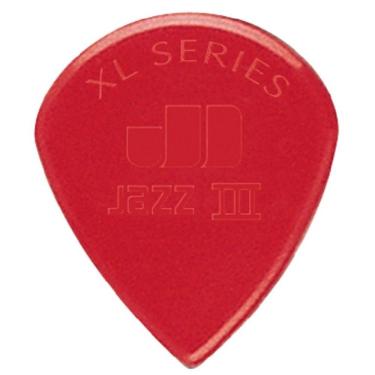 Imagem de Palheta Nylon Jazz Iii Vermelha Pacote Com 24 Dunlop
