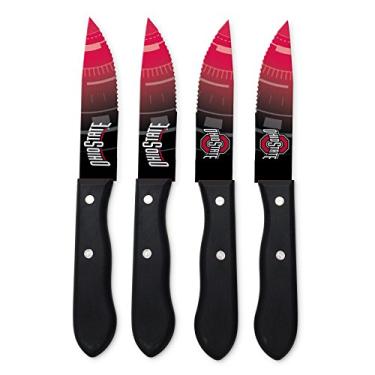 Imagem de Conjunto de facas de bife The Sports Vault NCAA, Team Color, 9.75"