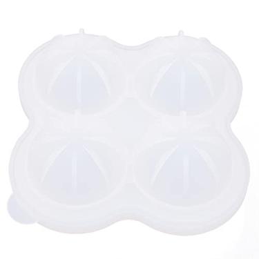 Imagem de Bandeja de cubo de gelo molde de cubo de gelo 4 cavidades bola de silicone coquetel molde de uísque para bandeja de cubo de gelo molde de gelo acessório de barra de ferramentas de cozinha molde de cubo de gelo (cor: 04)
