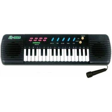 Imagem de Teclado Infantil Piano Brinquedo Musical Com Karaoke E Microfone Para