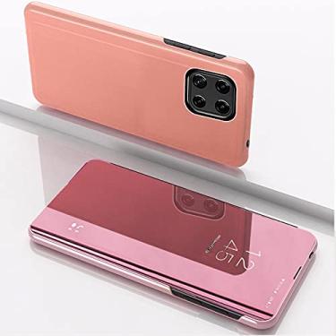 Imagem de Capa de telefone anti-impressão digital com flip para Samsung Galaxy A52 A22 A53 A51 A50 A72 A32 A21s A71 A13 A31 A12 Note 20 S20 S21 FE S10 Plus S22 Ultra capa (ouro rosa, A52s 5 G G