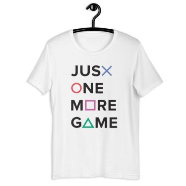 Imagem de Camiseta Camisa Infantil - Playstation Geek Games Just One More Game