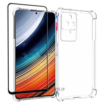 Imagem de Kit Capa Anti Impacto Poco F4 5G + Película 5D Cerâmica Cobertura Total Tela