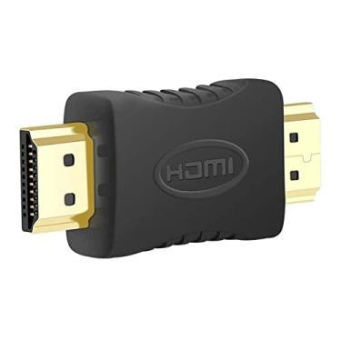 Imagem de SZAMBIT Adaptador HDMI SZAMBIT HD Macho Para Fêmea Conversor De Ângulo De 360 ??Graus Extensor Plano Em Forma L Para TV De Parede, PS5, Nintendo Switch, Laptop, Xbox (Macho para macho)