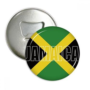Imagem de Bandeira do país da Jamaica, abridor de garrafas, ímã de geladeira, emblema multifuncional