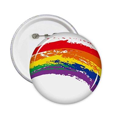 Imagem de Broche LGBT Rainbow Gay Lésbica Transgênero Broche Emblema Botão Decoração 5 peças