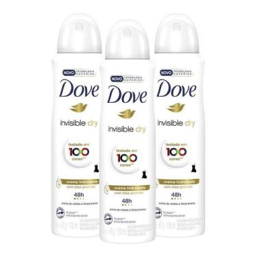 Imagem de Kit 3 Desodorante Dove Invisible Dry 150ml Invisible Dry