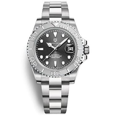 Imagem de Relógio de pulso masculino Pagani Design automático NH35 mecânico 100 m à prova d'água aço inoxidável vidro safira vidro iate PD-1651, Branco, cinza, lazer, esportes, moda, negócios