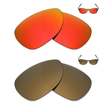 Imagem de 2 pares de lentes polarizadas de substituição da Mryok para óculos de sol Oakley Felon – Opções