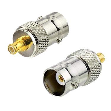 Imagem de Adaptador coaxial Coaxial BNC fêmea para conector macho DHT Electronics 2 peças RF
