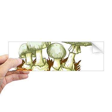 Imagem de DIYthinker Delicious Fresh Cogumelo Ilustração Retangular Bumper Adesivo Notebook Janela Decalque
