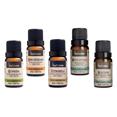 Imagem de Kit Óleo Essêncial Completo Para Aromaterapia | Cheiros e Sensações Incríveis Para Você se Aventurar - 100% Puros - Via Aroma