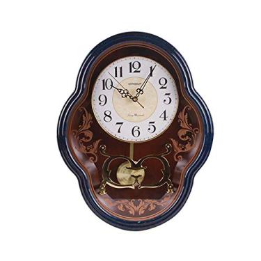 Imagem de Relógio de parede de decoração, relógio de parede suspenso de 19 polegadas, movido a bateria, decoração rústica de parede para a sala de estar, cozinha, quarto e pátio