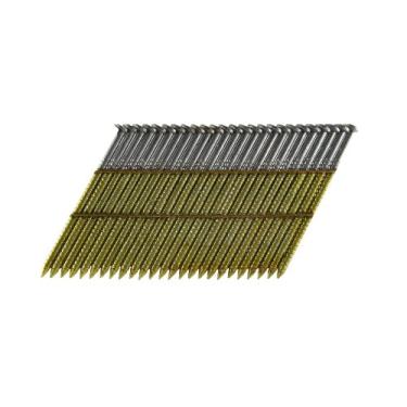 Imagem de B&C Eagle A3X120HDR/28 Cabeça redonda deslocada 7,6 cm x 0,120 cm x 28 graus Hot Dip Galvanizado Arame Pregos para moldura (500 por caixa)