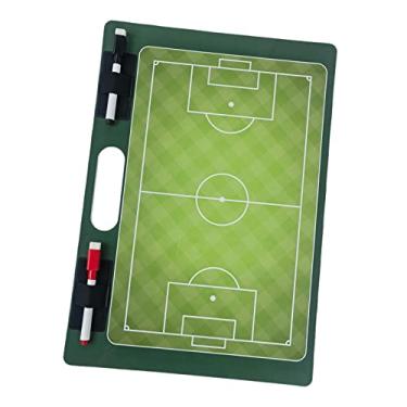 Imagem de Generic Placas de marcador de placa de treinamento de futebol Equipamento de árbitro, marcador apagável para treinadores prancheta Caneta marcadora de futebol