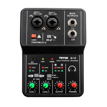 Imagem de Interface De Áudio Profissonal Teyun Q12 2 Canais - Ac2732