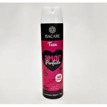 Imagem de Isacare Desodorante Aerossol Teen Amor Perfeito Preto/Rosa 150 Ml