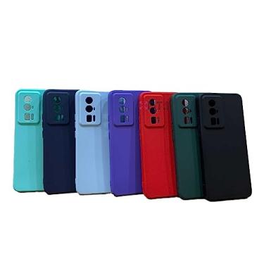 Imagem de Capa Capinha Forro Interno Aveludado para Xiaomi Poco F5 Pro (Azul-claro)