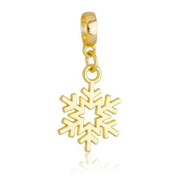 Imagem de Pingente Berloque Cristal de Gelo Pandora Banhado a Ouro 18k