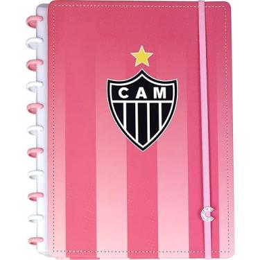 Imagem de Caderno Inteligente, Grande, Atletico Mineiro Rosa, 215x280 mm, 80 Folhas