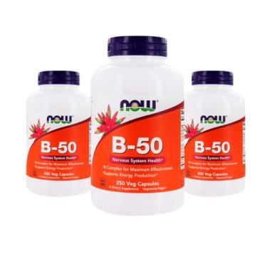 Imagem de QCYDOBRASIL Vitamina B 50mg Vitamin B-50 250 Veg Caps 3 unidades Produto Importado