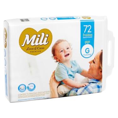 Imagem de Mili Fraldas Descartáveis para Bebê Love & Care Premium GIGA G 4x72