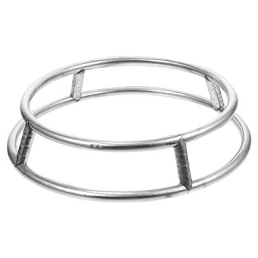 Imagem de TOVINANNA Rack de panela fogão elétrico panela panela wok suporte wok rack de arame wok fio de aço rack redondo wok suporte wok suporte para panelas suporte wok pan frigideira frigideira fogão a gás de aço inoxidável