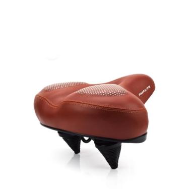 Imagem de Selim de bicicleta largo, assento de bicicleta absorvente de choque de mola dupla, selim de bicicleta engrossado e ampliado, oco e respirável, ergonômico, macio e confortável, universal-A