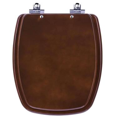 Imagem de Assento Sanitário Laqueado Soft Close Stylus Marrom Degrade para vaso Celite