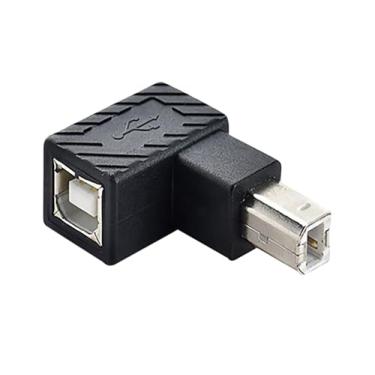 Imagem de MOOKEENONE Conector USB 2.0 Tipo B Conversor de Ângulo de 90 Graus Conector Scanner