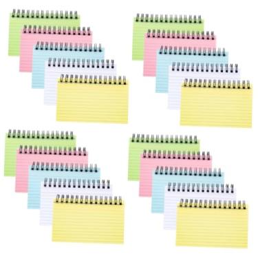 Imagem de Operitacx 20 Unidades caderno de bobina blocos de notas pequenos mini bloco de notas material de escritório itens de escritorio bloco de notas espiral lista de tarefas engrossar