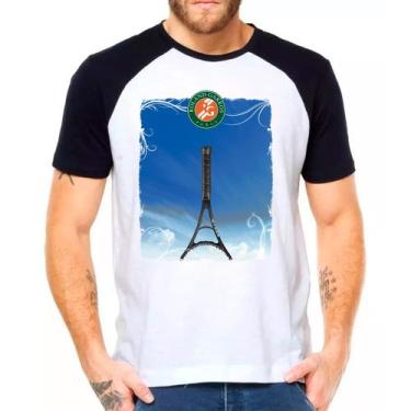Imagem de Camiseta Raglan Tenis Torre Eifel Camisa Blusa Moleton Mod02 - Design
