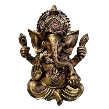 Imagem de Enfeite Estatueta Ganesha Abre Caminhos Prosperida Decoração Casa Escritória estátua em Resina