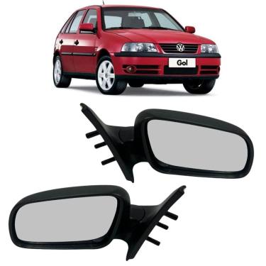 Imagem de Par Retrovisor Fixo Gol Parati Saveiro G3 G4 1999 Até 2008