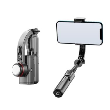 Imagem de SNIDII Mini estabilizador gimbal portátil para iPhone com bastão de selfie para fotos e vídeos perfeitos