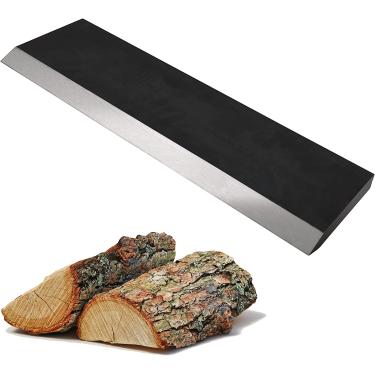 Imagem de SIMOND STORE - Fixação de cunhas de madeira de aço 50,8 cm x 15,24 cm x 2,54 cm - Divisor de chamas para madeira - Manual do divisor de toras - Cunha divisor de lenha de fogão solo para fogueira -