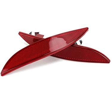 Imagem de 1 Par De Refletor Para Para-choque Traseiro, Lâmpada De Luz Refletor Para Para-choque Traseiro, Lente Reflexiva Traseira, Acessório De Carro Para Hatchback 2008-2016