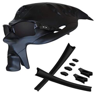 Imagem de RockShell Kits de borracha de substituição para óculos de sol Oakley Flak Jacket/Flak Jacket XLJ - Preto
