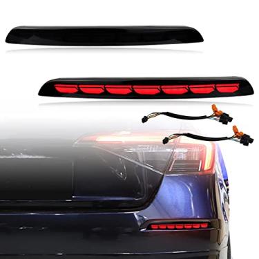 Imagem de PGTOPONE Refletores traseiros de LED de fumaça, luzes traseiras de freio de neblina, luz de seta Plug and play, compatível com Honda CIVIC 11th 2021 2022 2023 LX EX Touring Sport Sedan acessórios