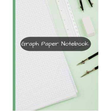 Imagem de Caderno de papel milimetrado: caderno de papel quadriculado, papel milimetrado para matemática e ciências, pautado quádruplo (120 páginas, 21 x 28)